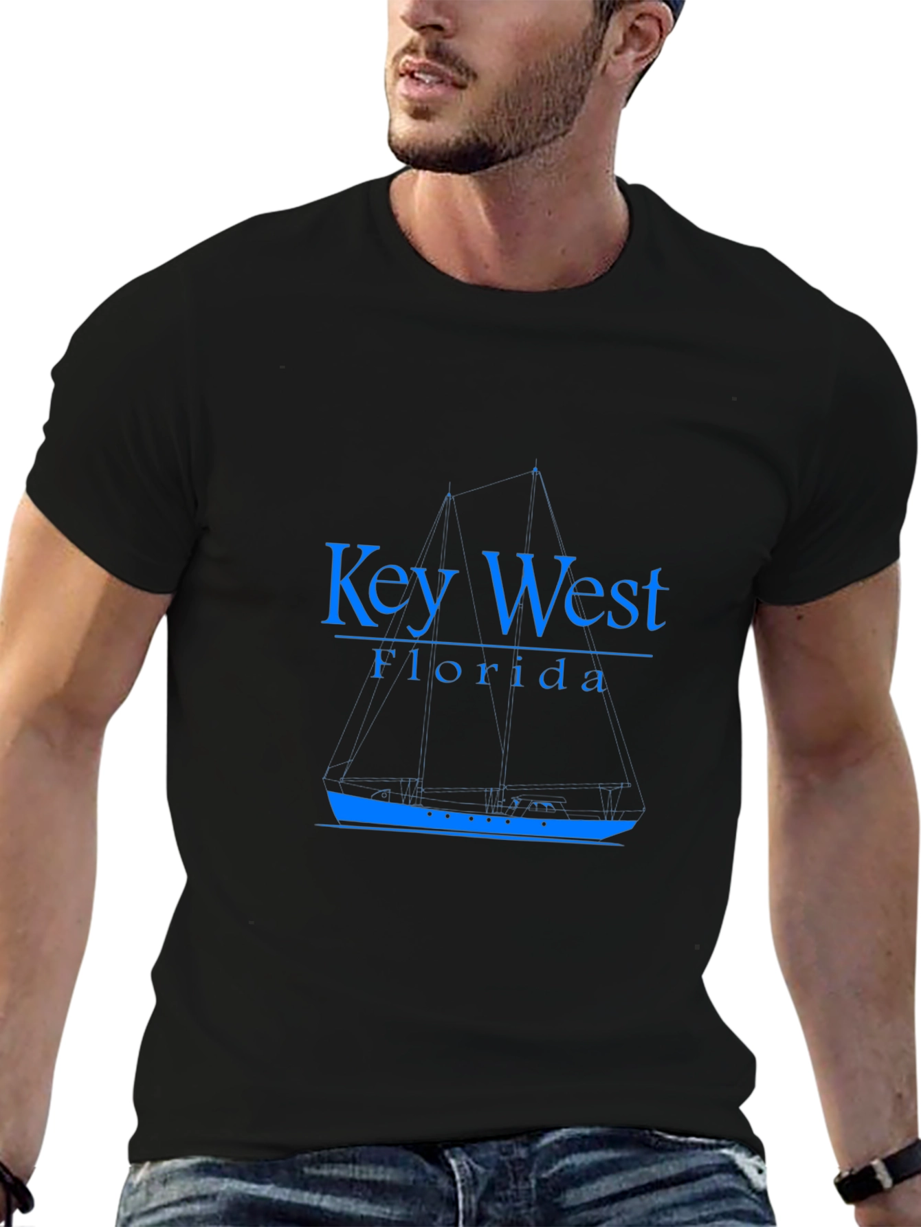 Key West Florida T-Shirt - Sailboat Design