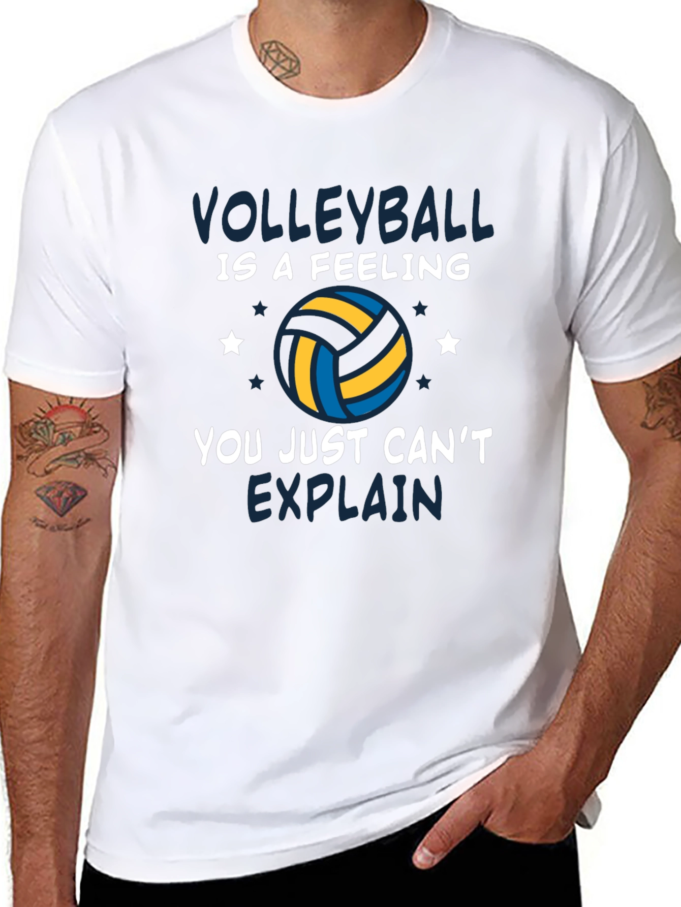 Volleyball Is A Feeling Graphic T-Shirt