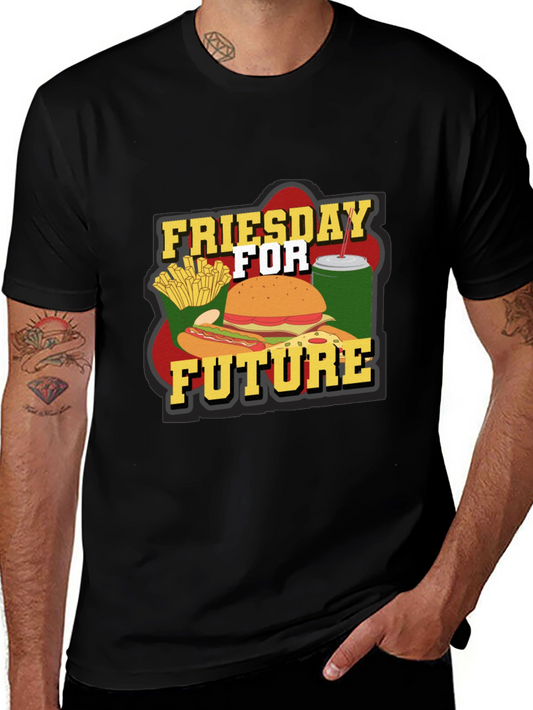 Friesday for Future T-Shirt Funny Fast Food Tee