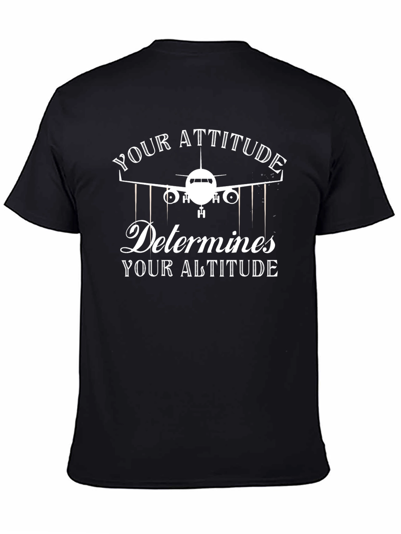 Attitude Determines Altitude Airplane T-Shirt