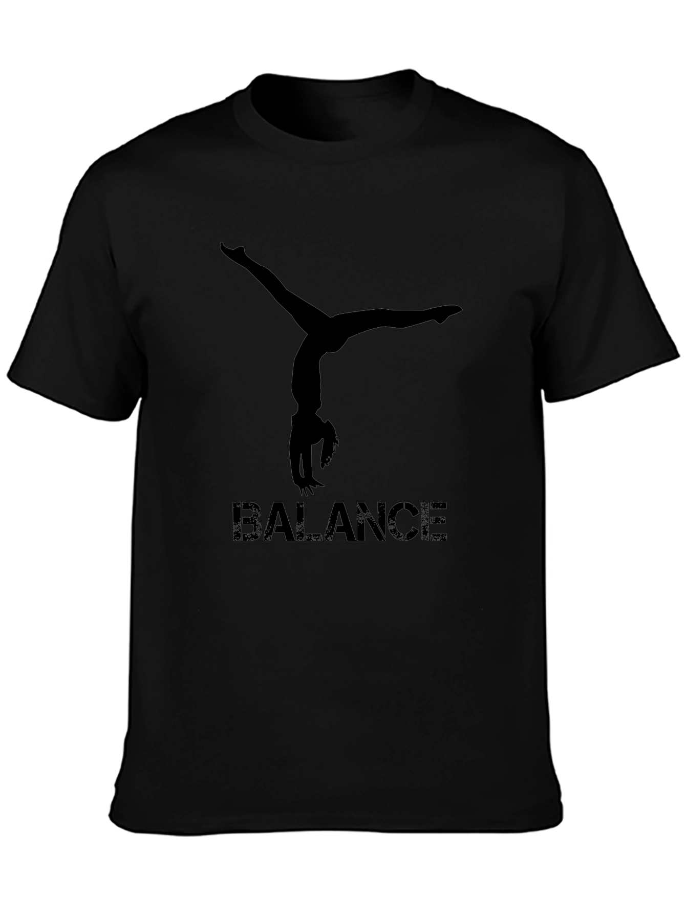 Balance Gymnast Black T-Shirt