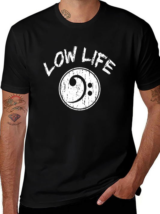 Low Life Bass Clef Graphic T-Shirt
