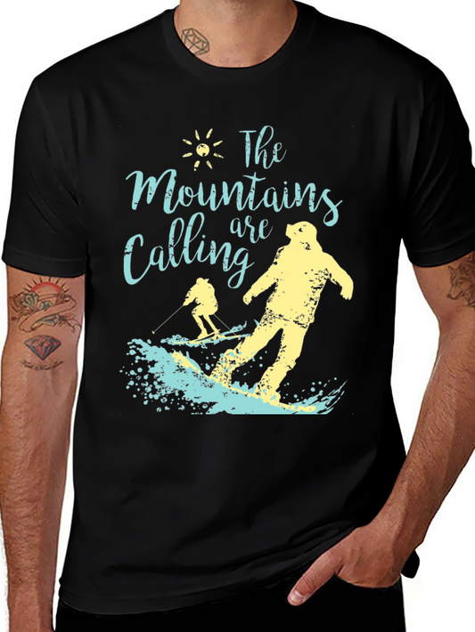 Mountains Calling Graphic T-Shirt - Adventure Ready Tee