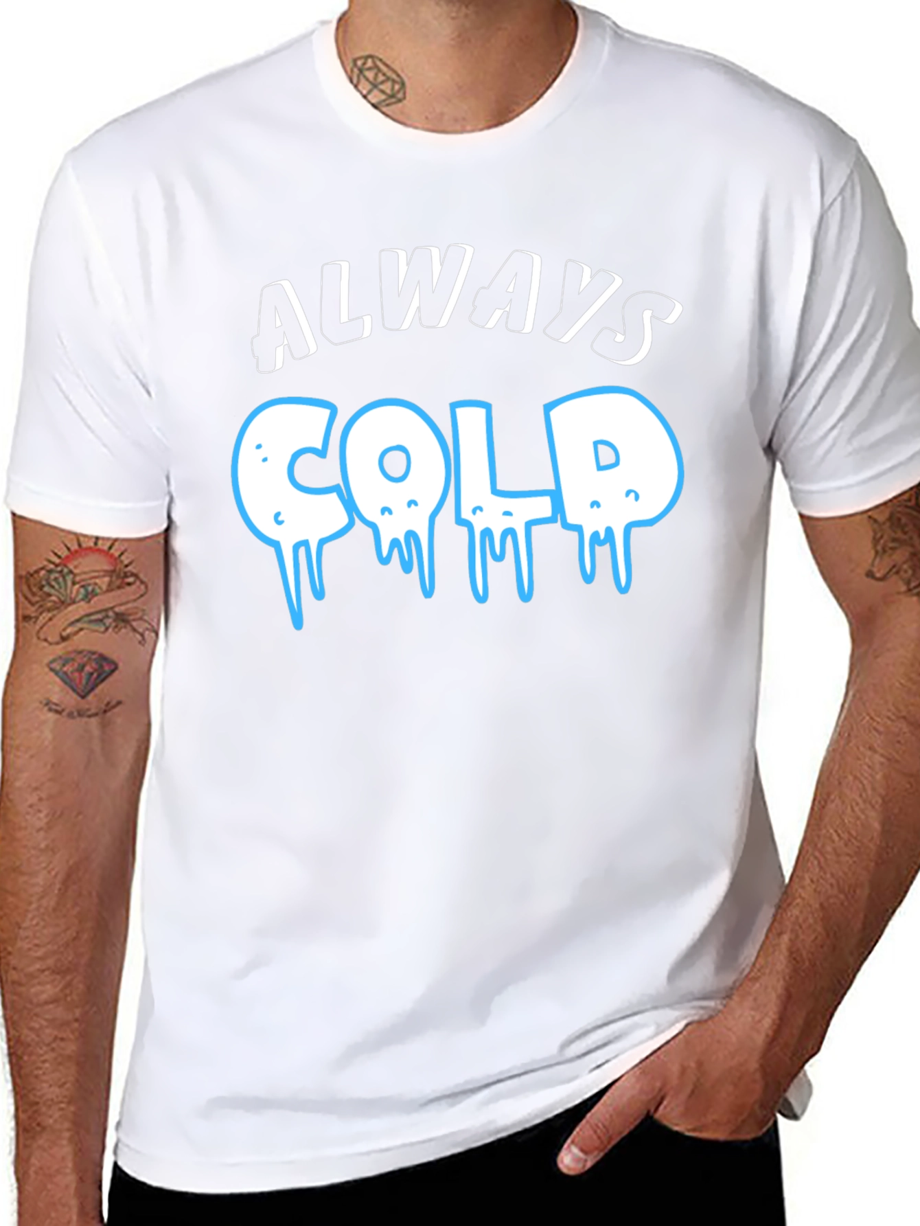 Always Cold Graphic T-Shirt - Black