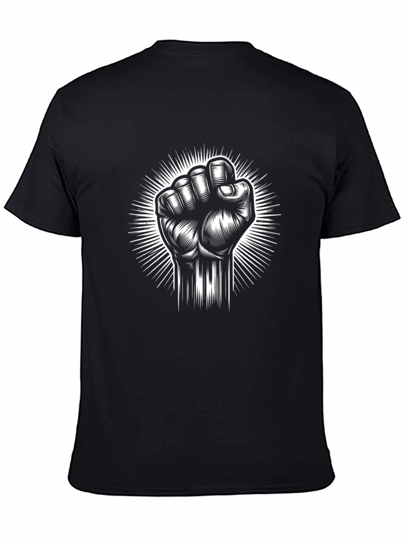 Empowered Fist Graphic Tee - Black