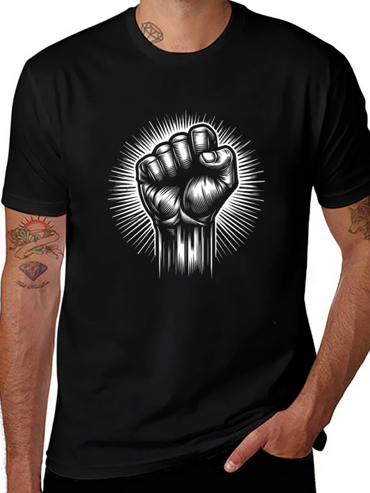 Empowered Fist Graphic Tee - Black