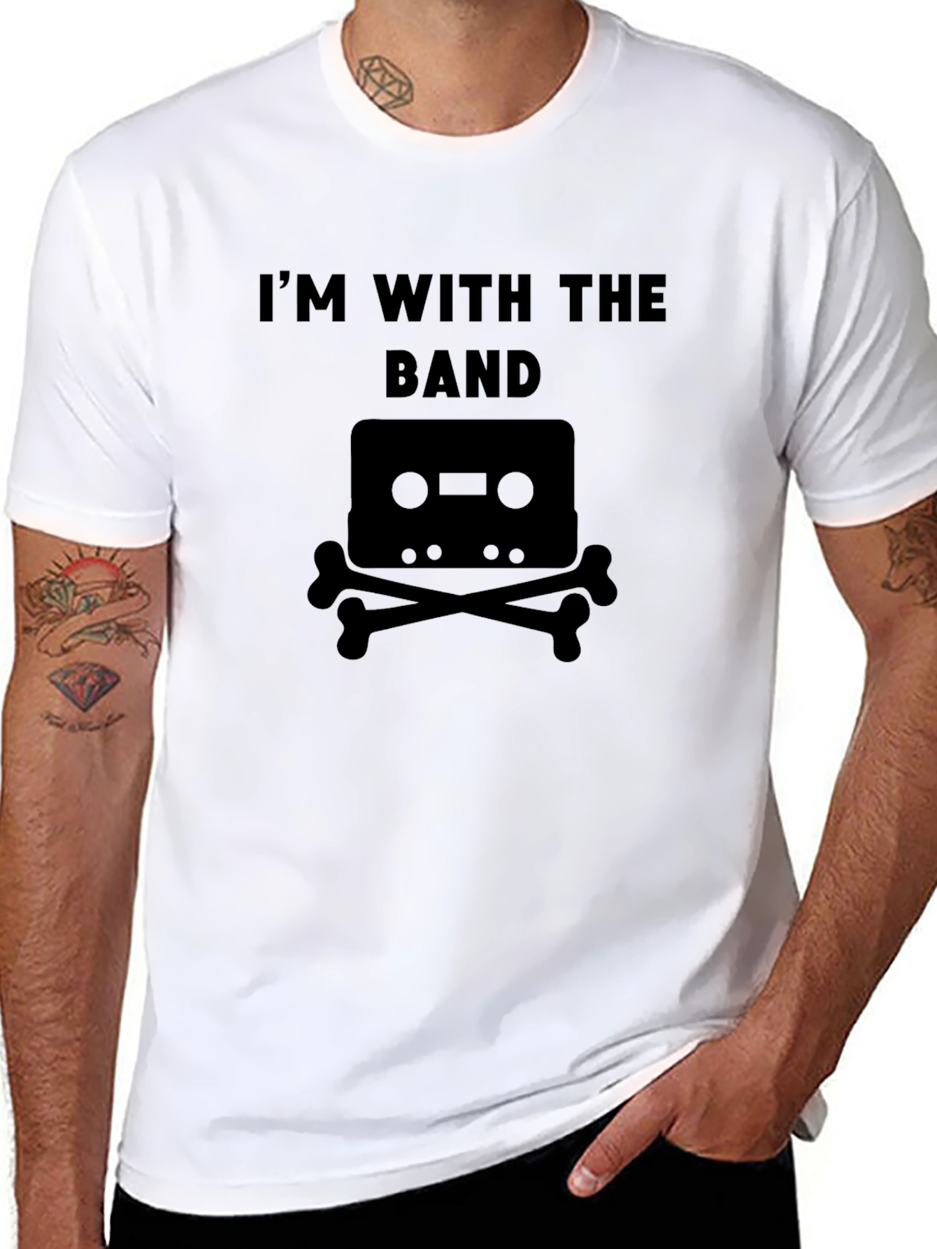 Im With The Band Cassette Tape Graphic T-Shirt
