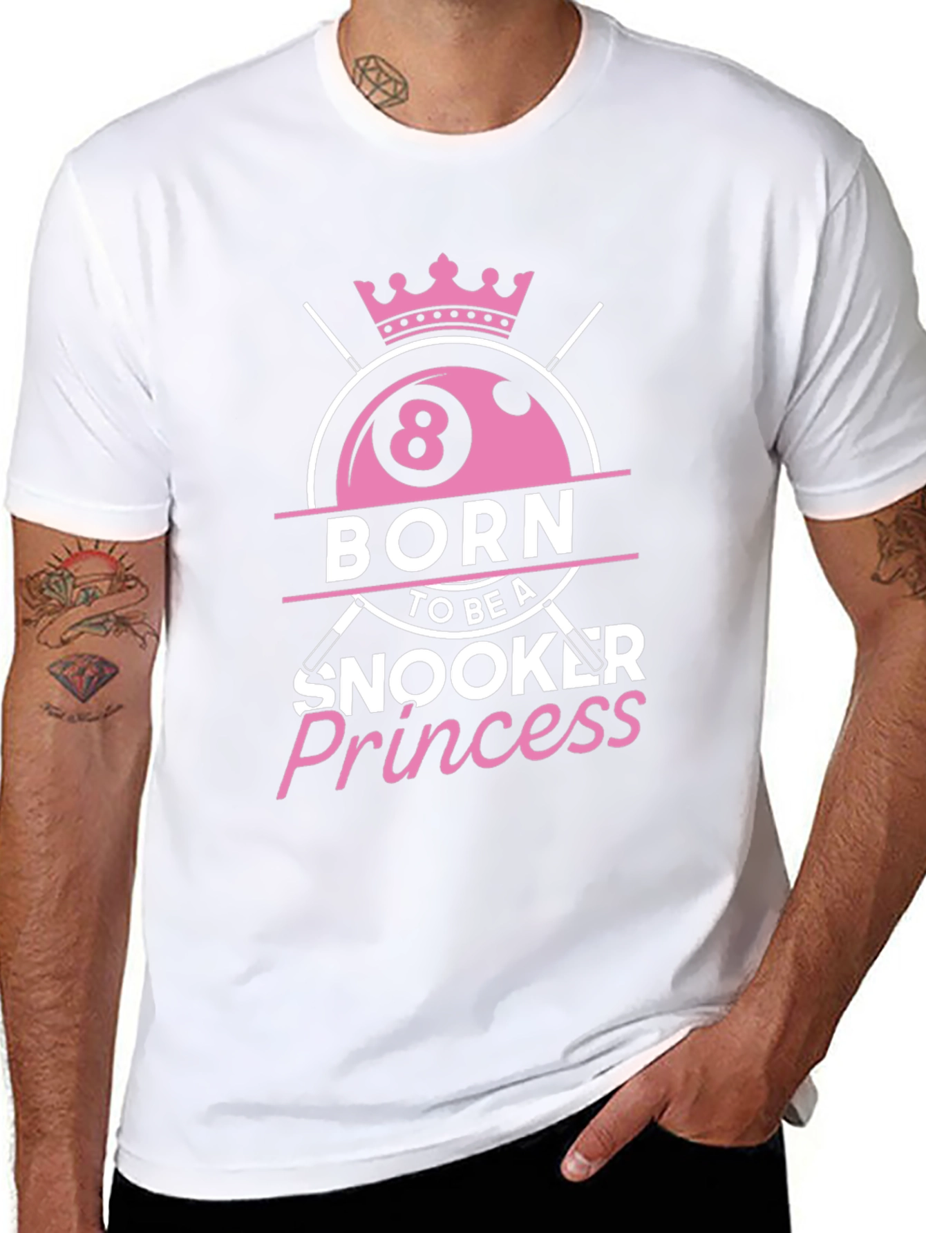 Born Snooker Princess Tee - Billiards Lover T-Shirt
