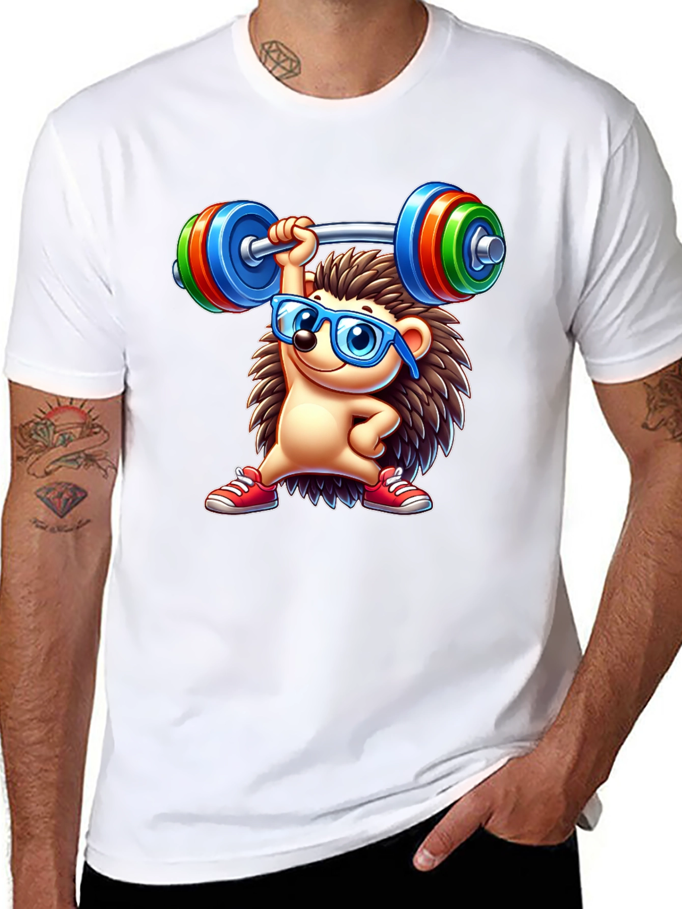 Workout Hedgehog Graphic Tee