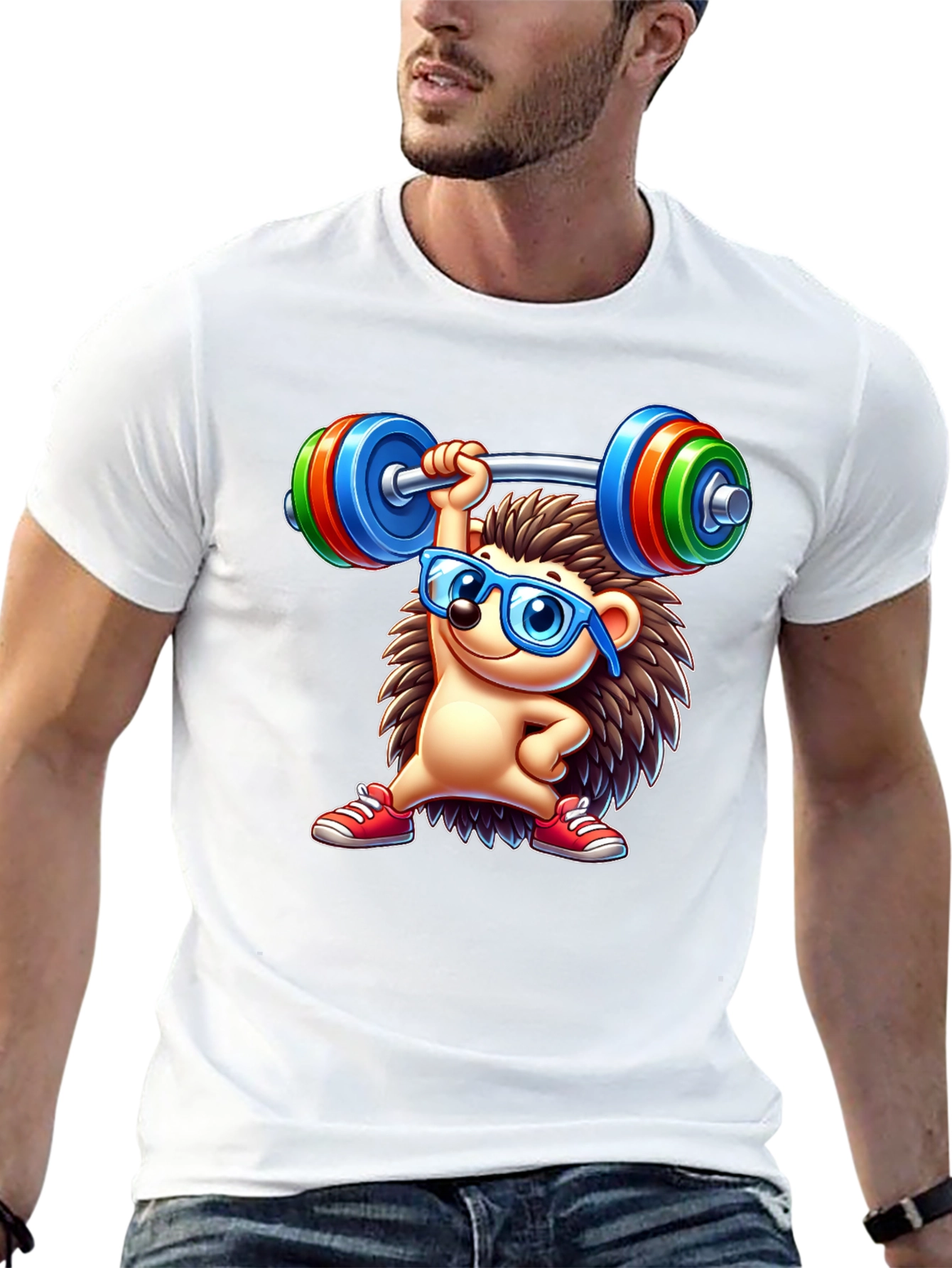 Workout Hedgehog Graphic Tee