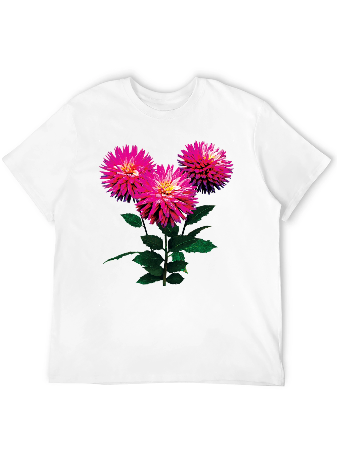Floral Print Black T-Shirt