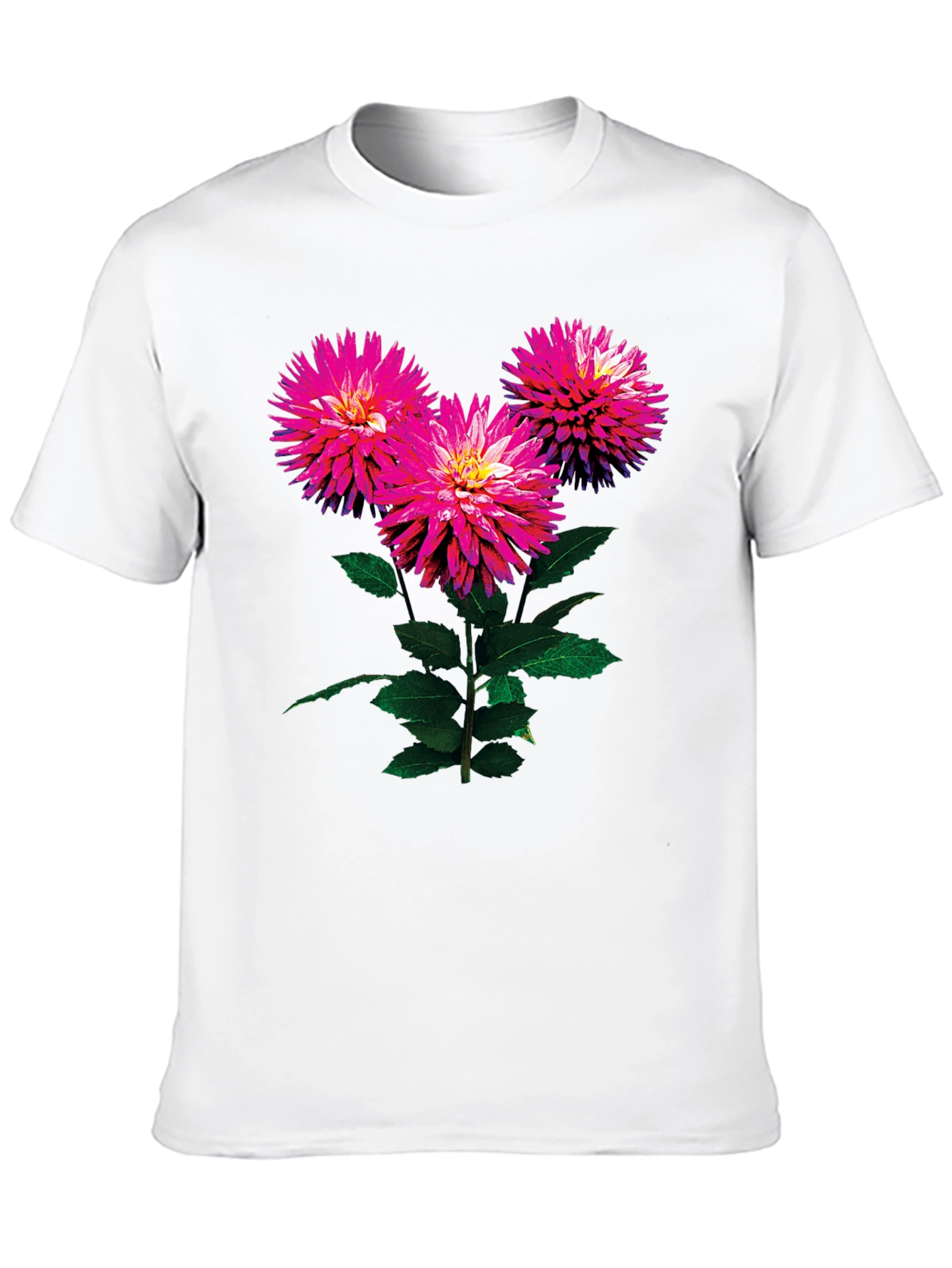 Floral Print Black T-Shirt