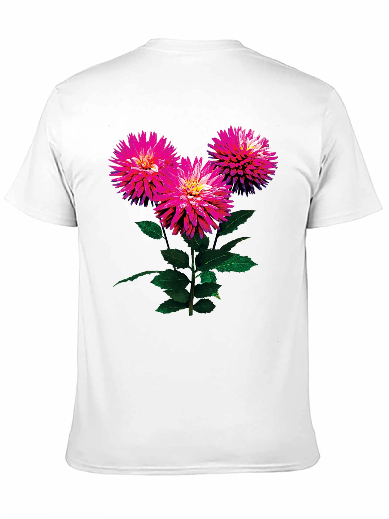 Floral Print Black T-Shirt