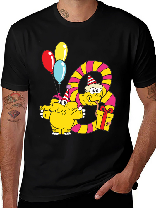 Party Snake & Monster T-Shirt - Fun Graphic Tee