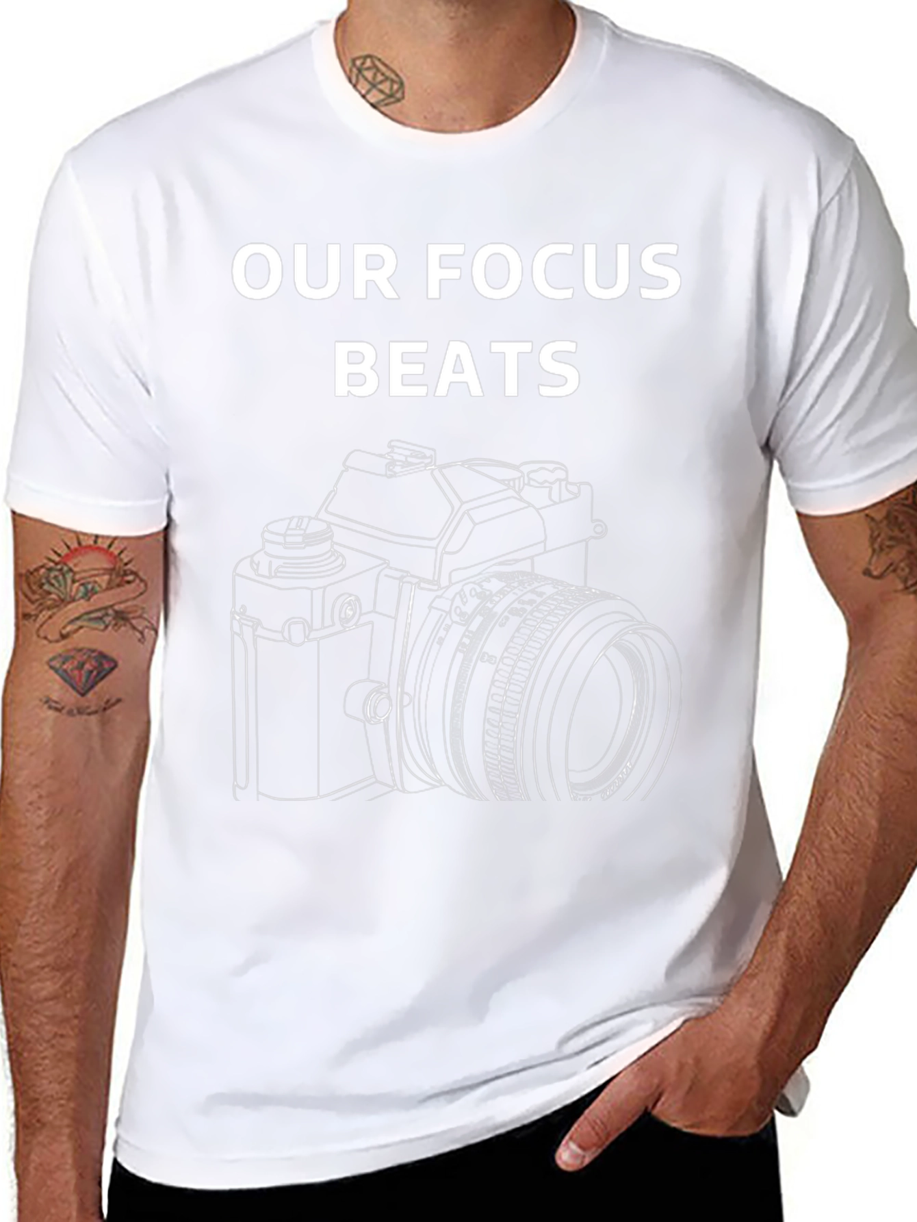 Camera Focus Graphic Tee - Photographer T-Shirt