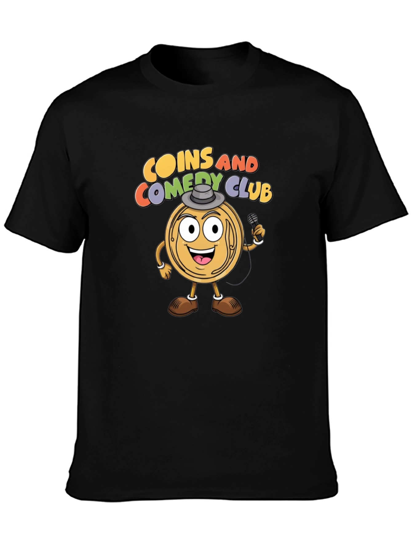 Coins and Comedy Club Graphic T-Shirt