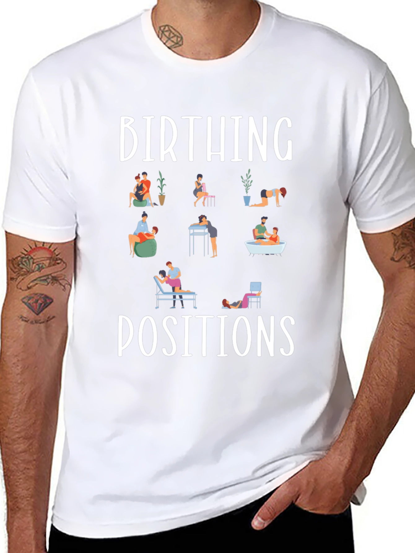 Birthing Positions Graphic Tee