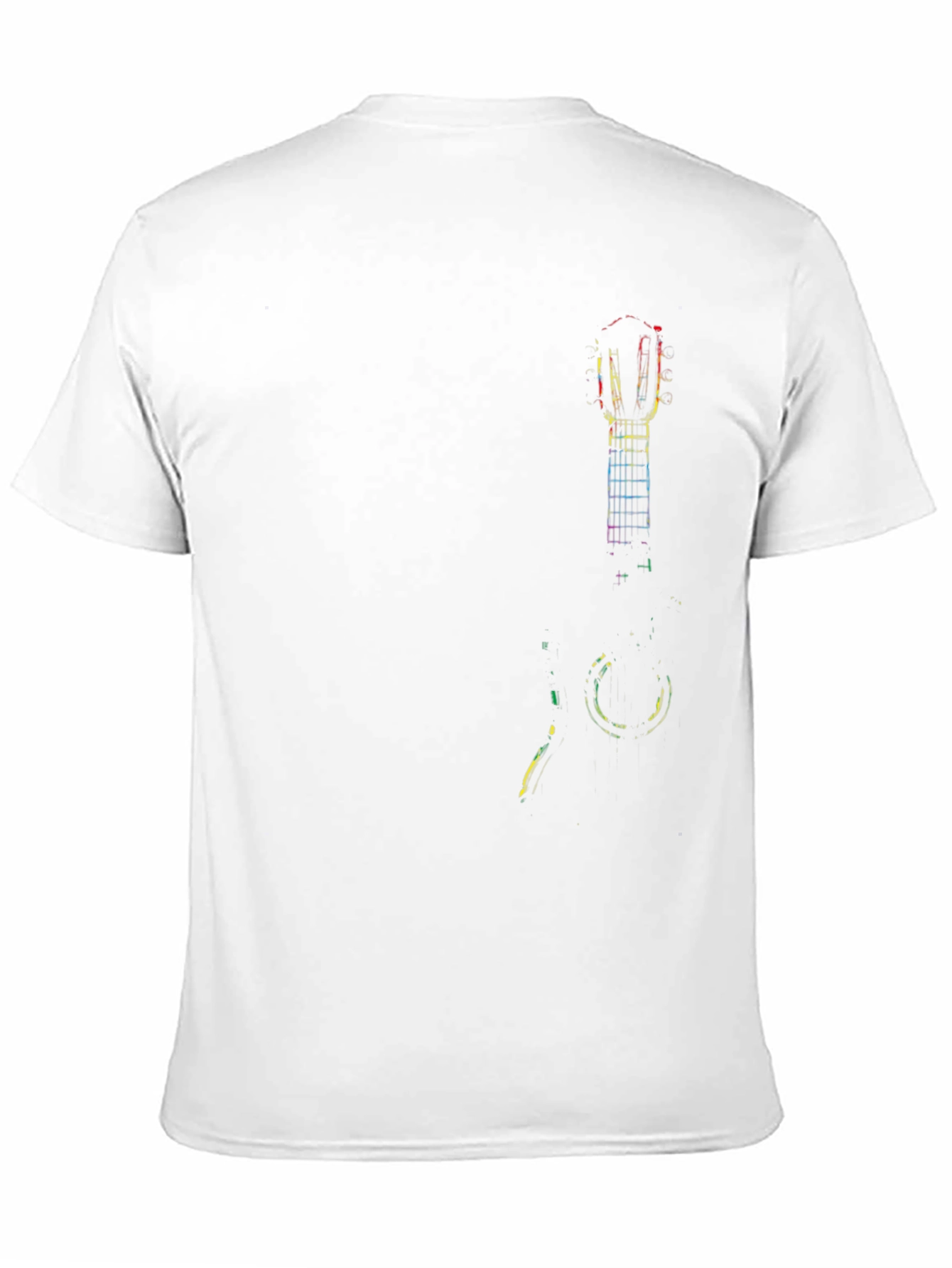 Guitar Art Mens Black T-Shirt