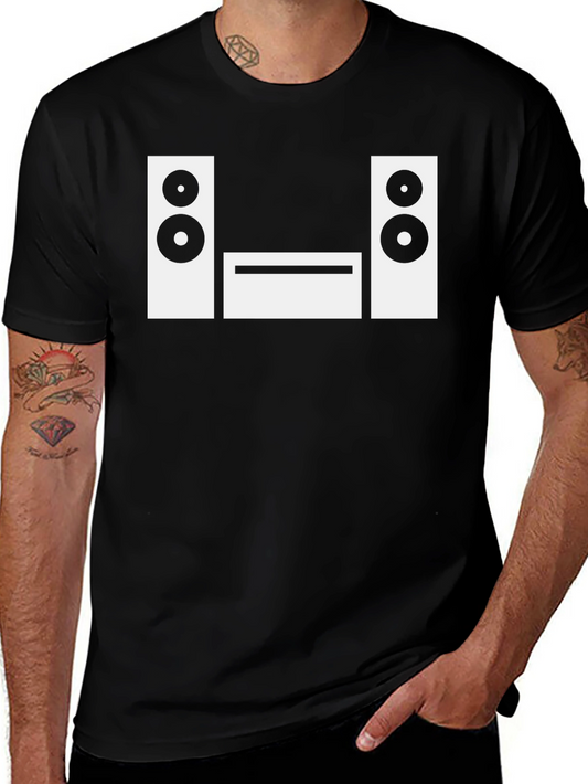 Stereo System Graphic Tee - Black