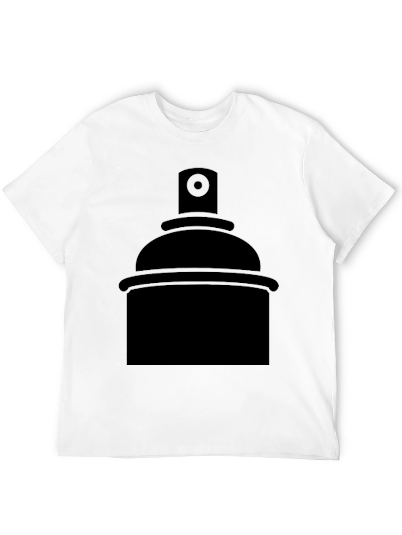 Spray Paint Graphic Tee - Black