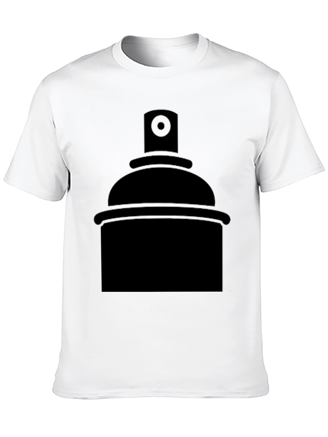 Spray Paint Graphic Tee - Black