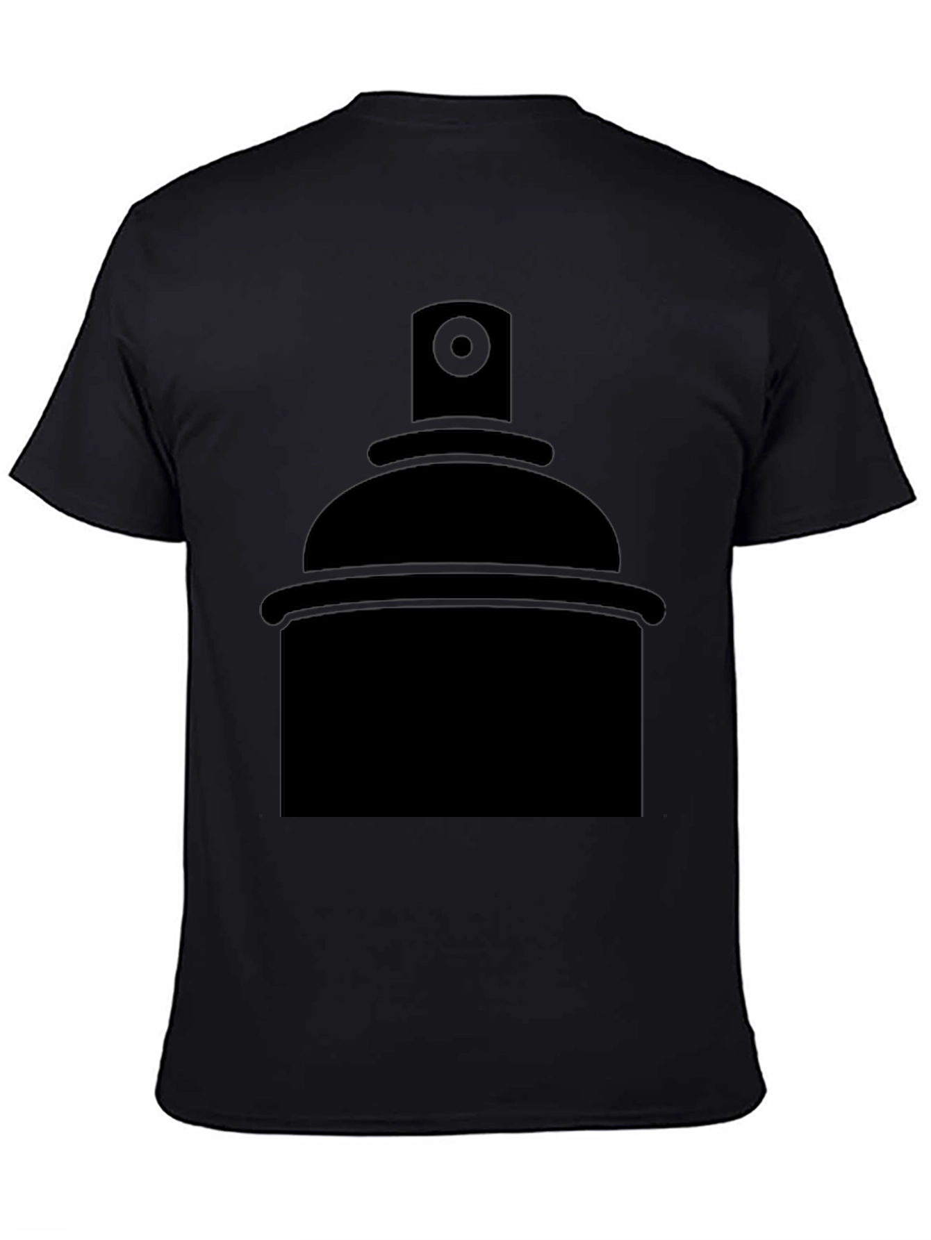 Spray Paint Graphic Tee - Black