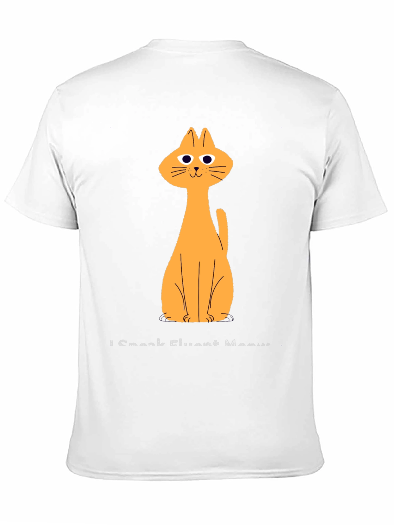 Funny Cat Graphic Black T-Shirt