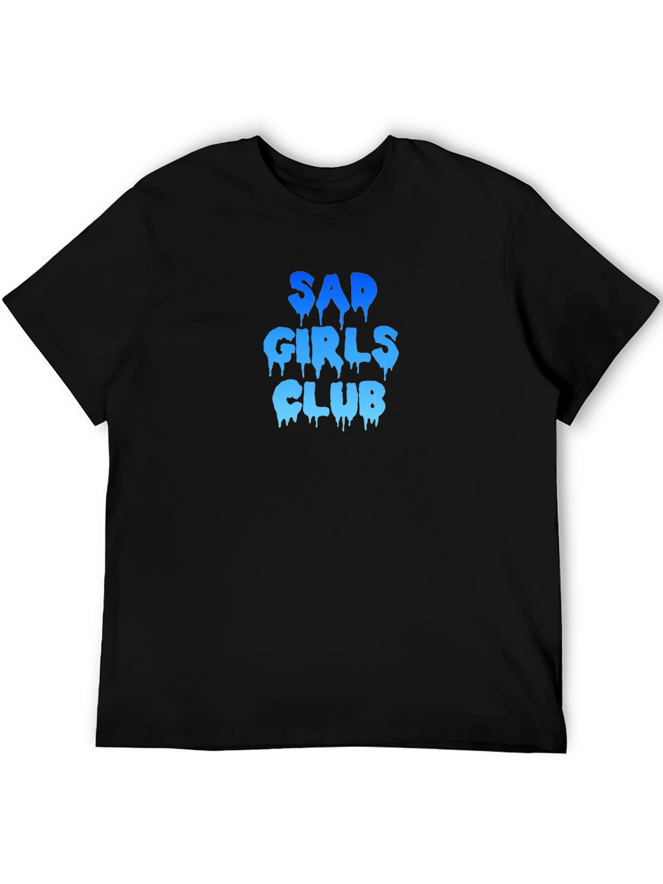 Sad Girls Club Graphic Print Black Tee