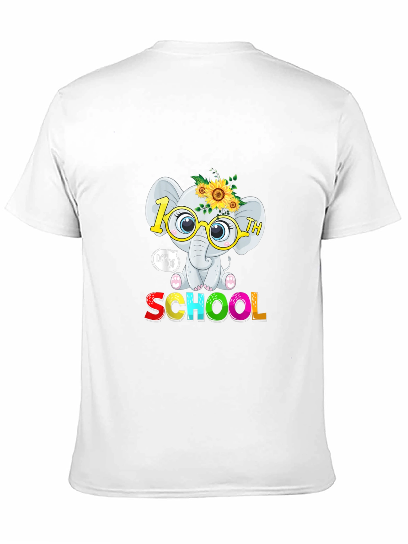 100th Day of School Elephant T-Shirt