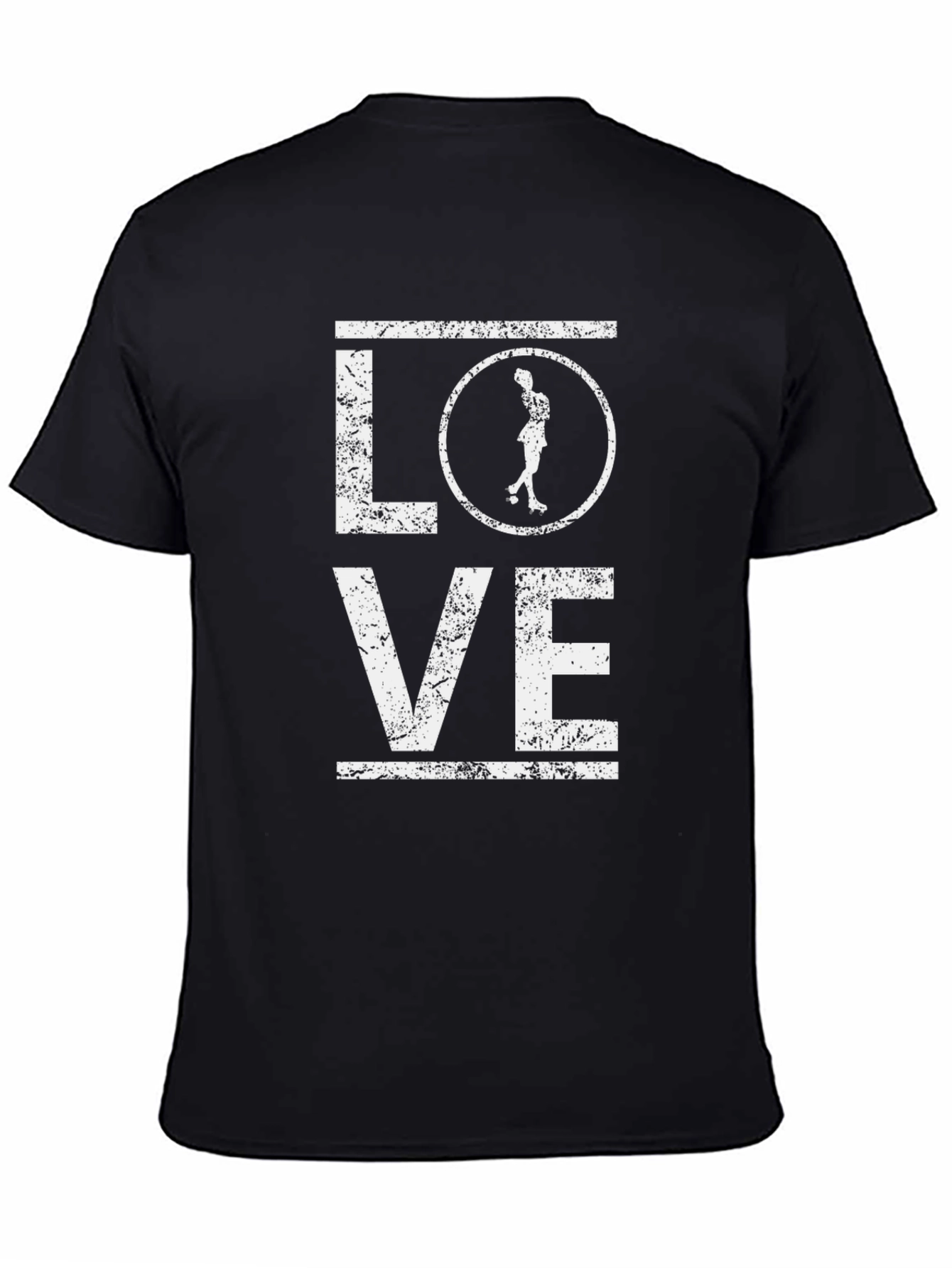 LOVE Roller Derby T-Shirt - Black Cotton Tee