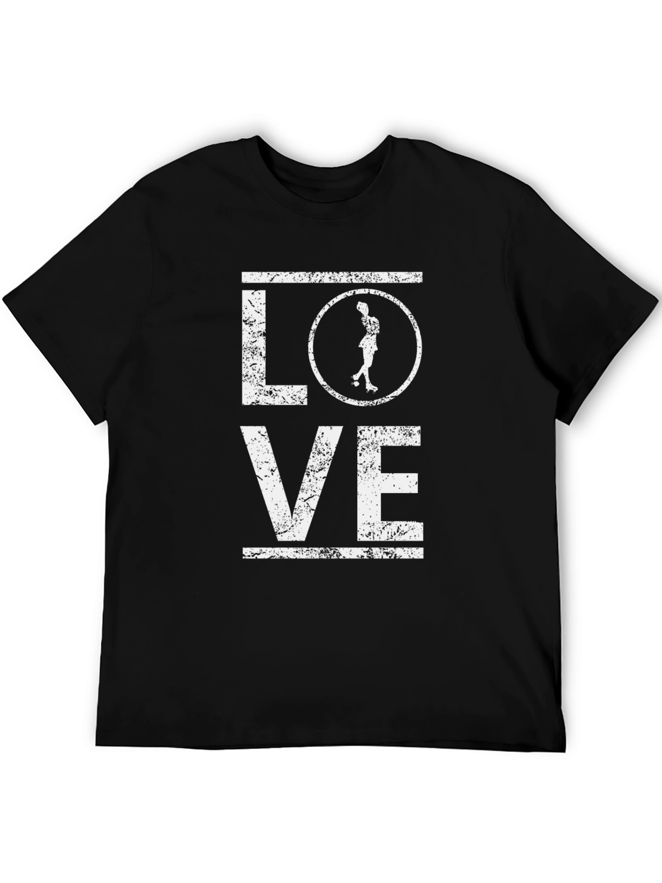 LOVE Roller Derby T-Shirt - Black Cotton Tee
