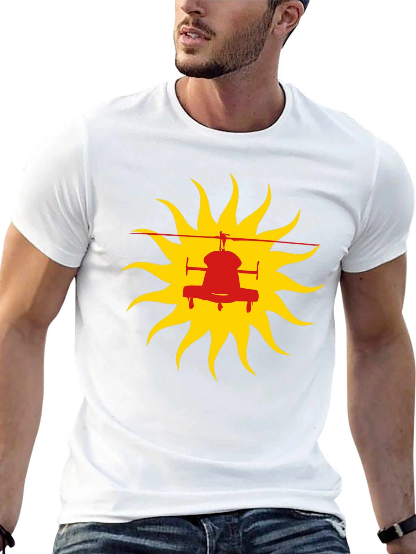 Helicopter Sun Graphic Tee