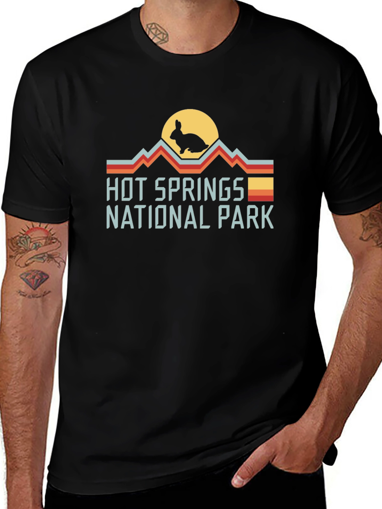 Hot Springs National Park Rabbit Graphic Tee