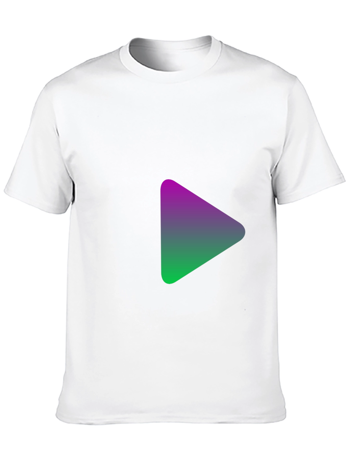 Gradient Triangle Black T-Shirt