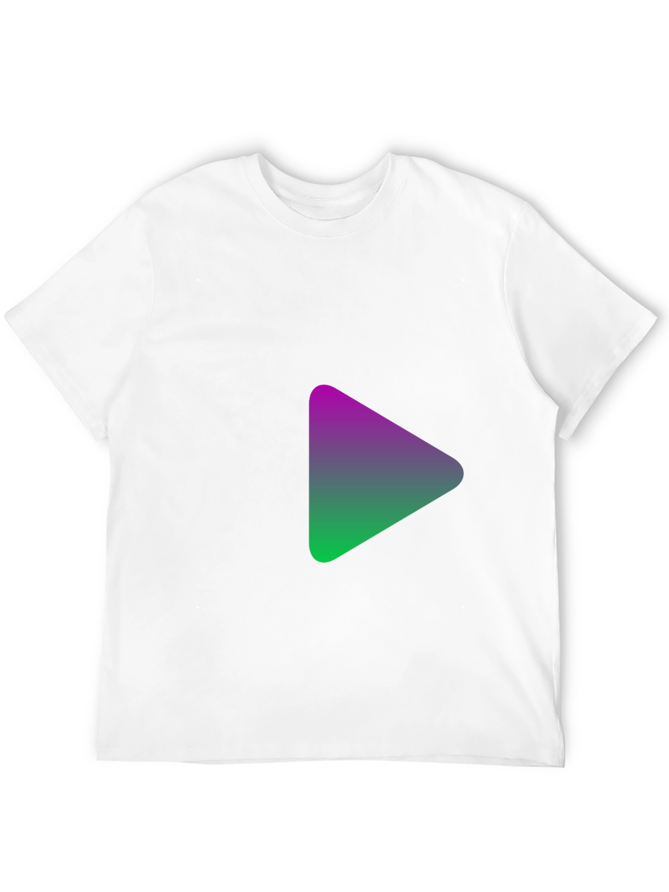 Gradient Triangle Black T-Shirt