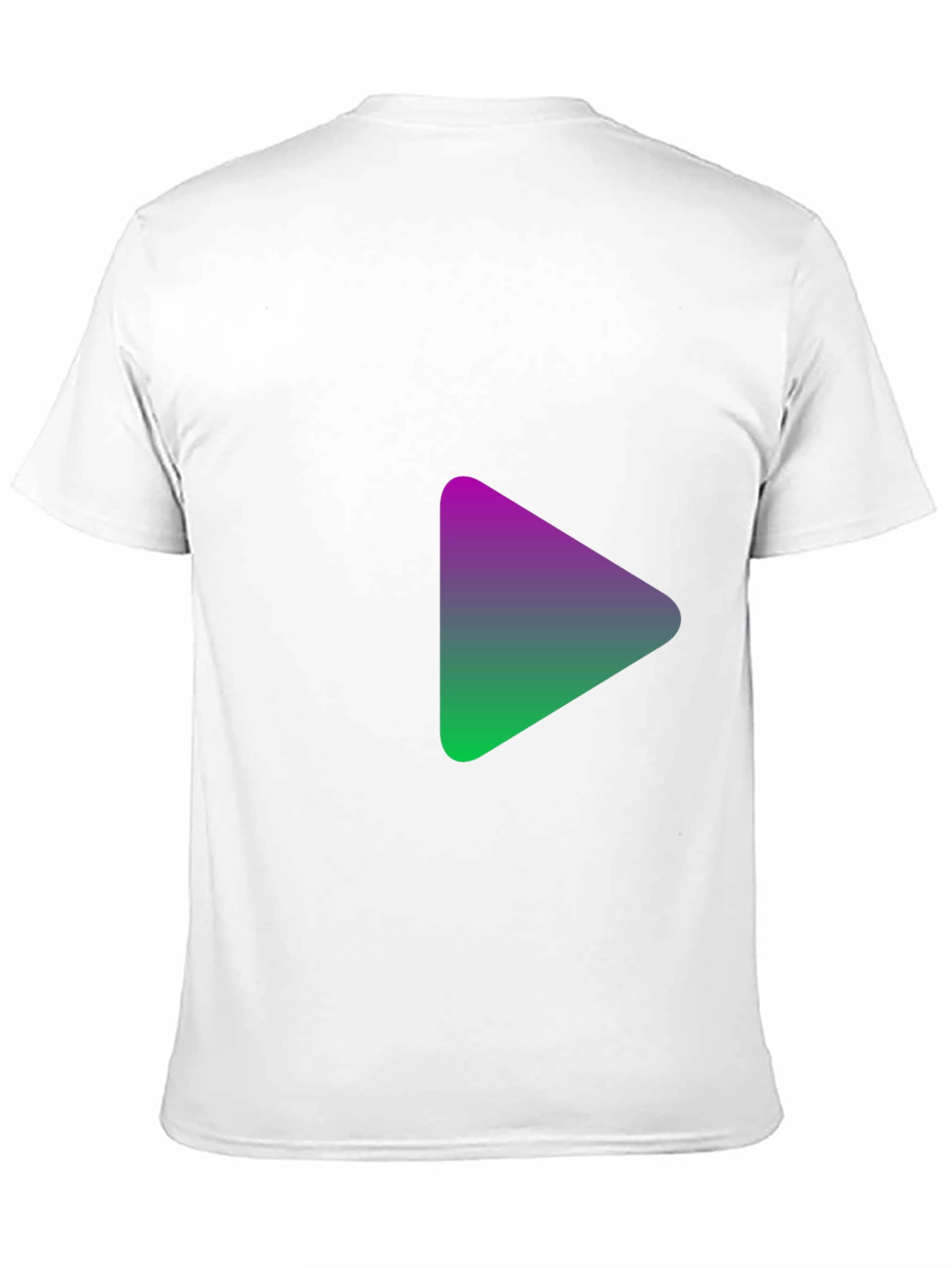 Gradient Triangle Black T-Shirt