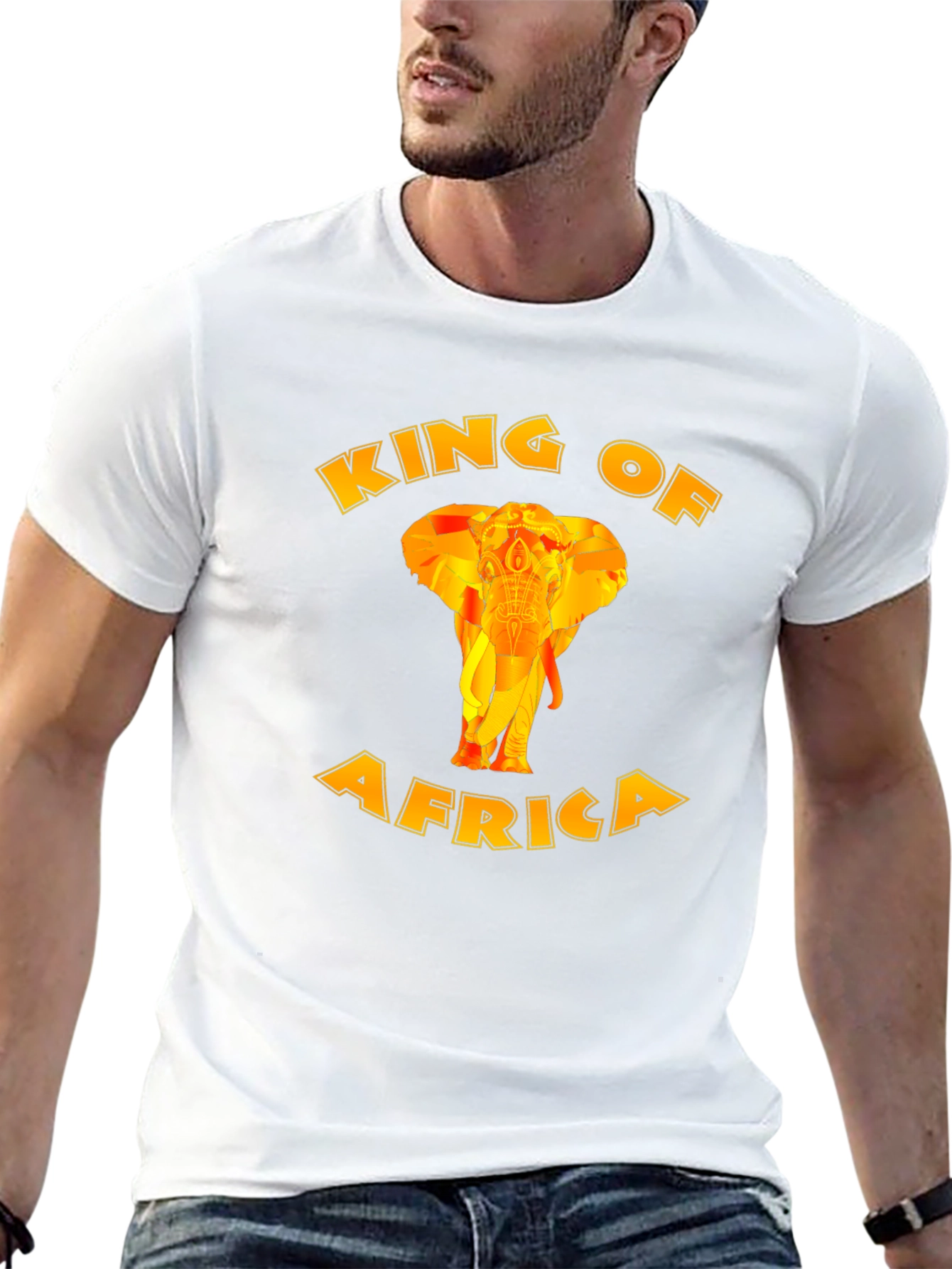 King of Africa Graphic Print Mens T-Shirt