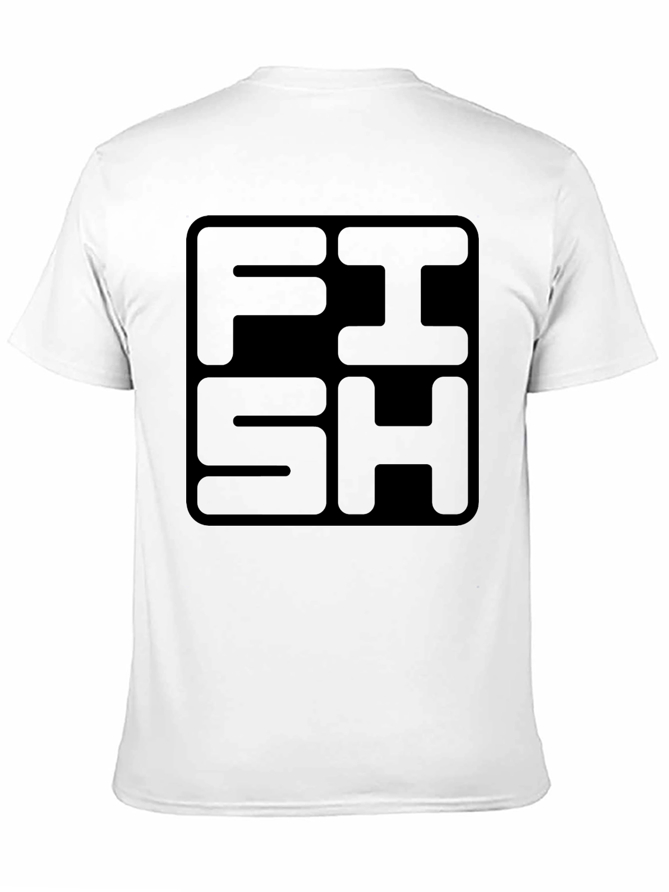 FISH Graphic Print Black T-Shirt