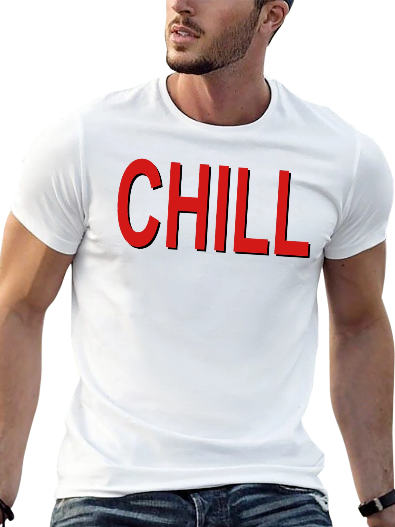 Chill Graphic T-Shirt - Mens Black Cotton Tee