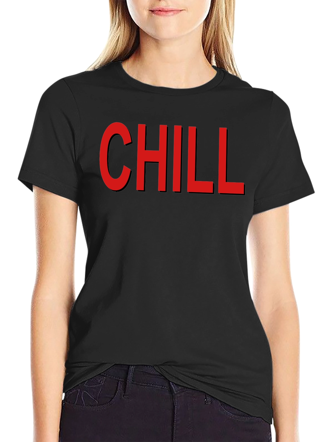 Chill Graphic T-Shirt - Mens Black Cotton Tee