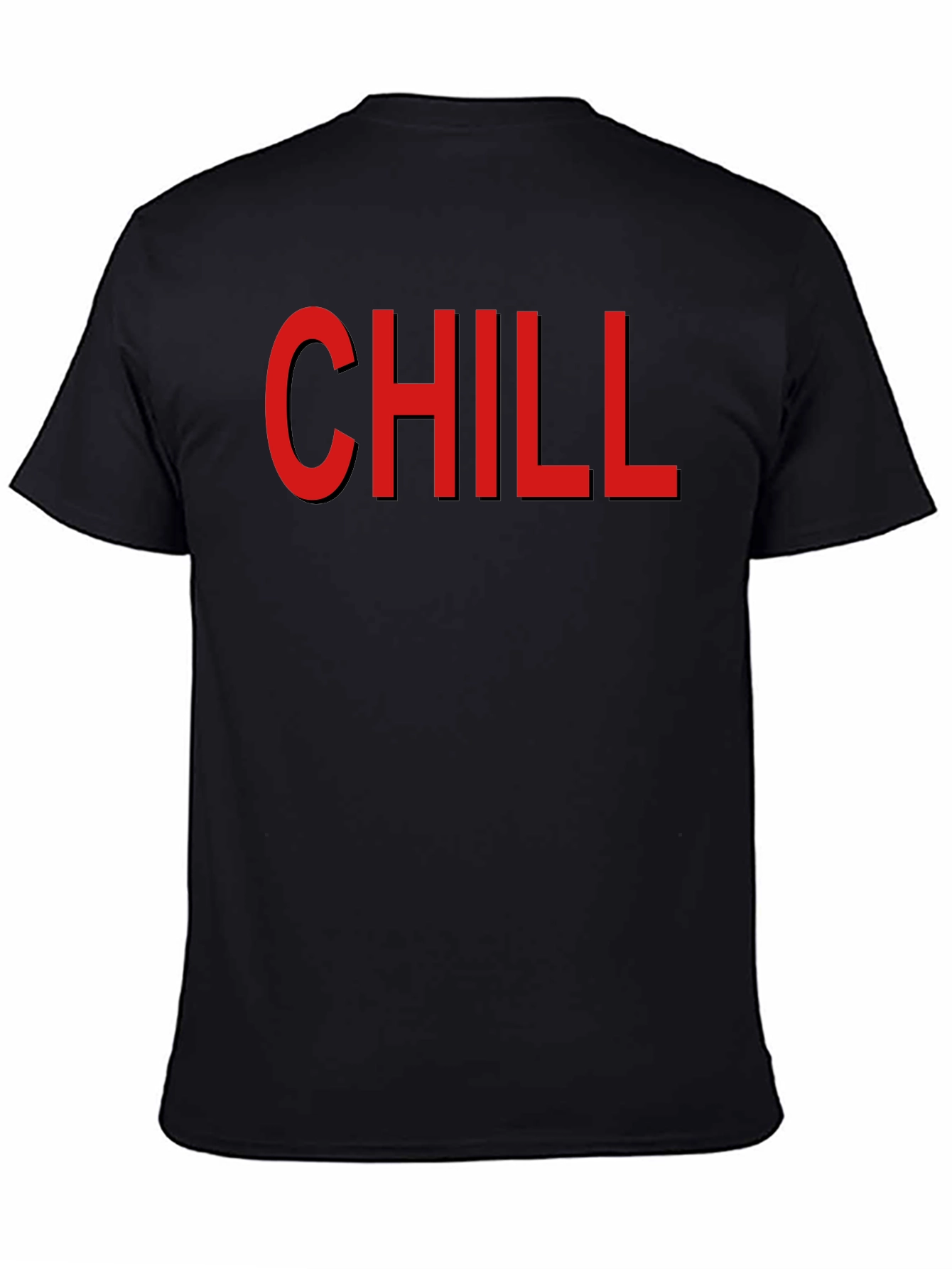 Chill Graphic T-Shirt - Mens Black Cotton Tee