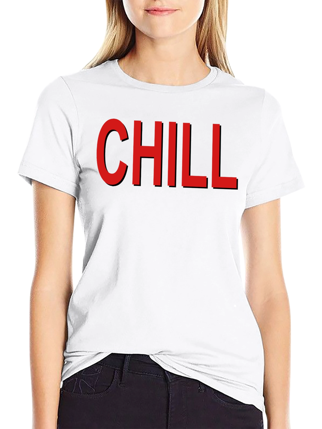 Chill Graphic T-Shirt - Mens Black Cotton Tee