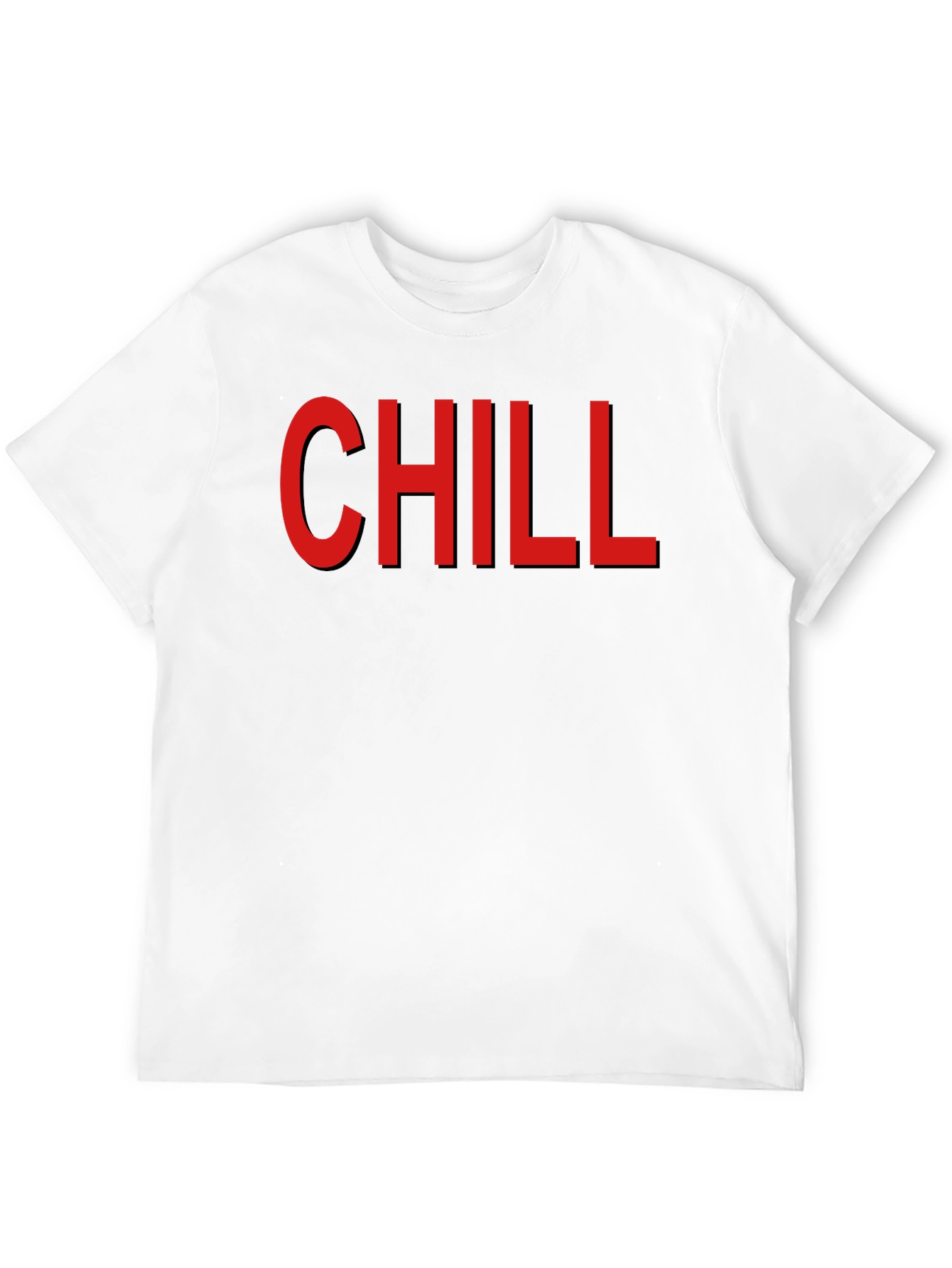Chill Graphic T-Shirt - Mens Black Cotton Tee
