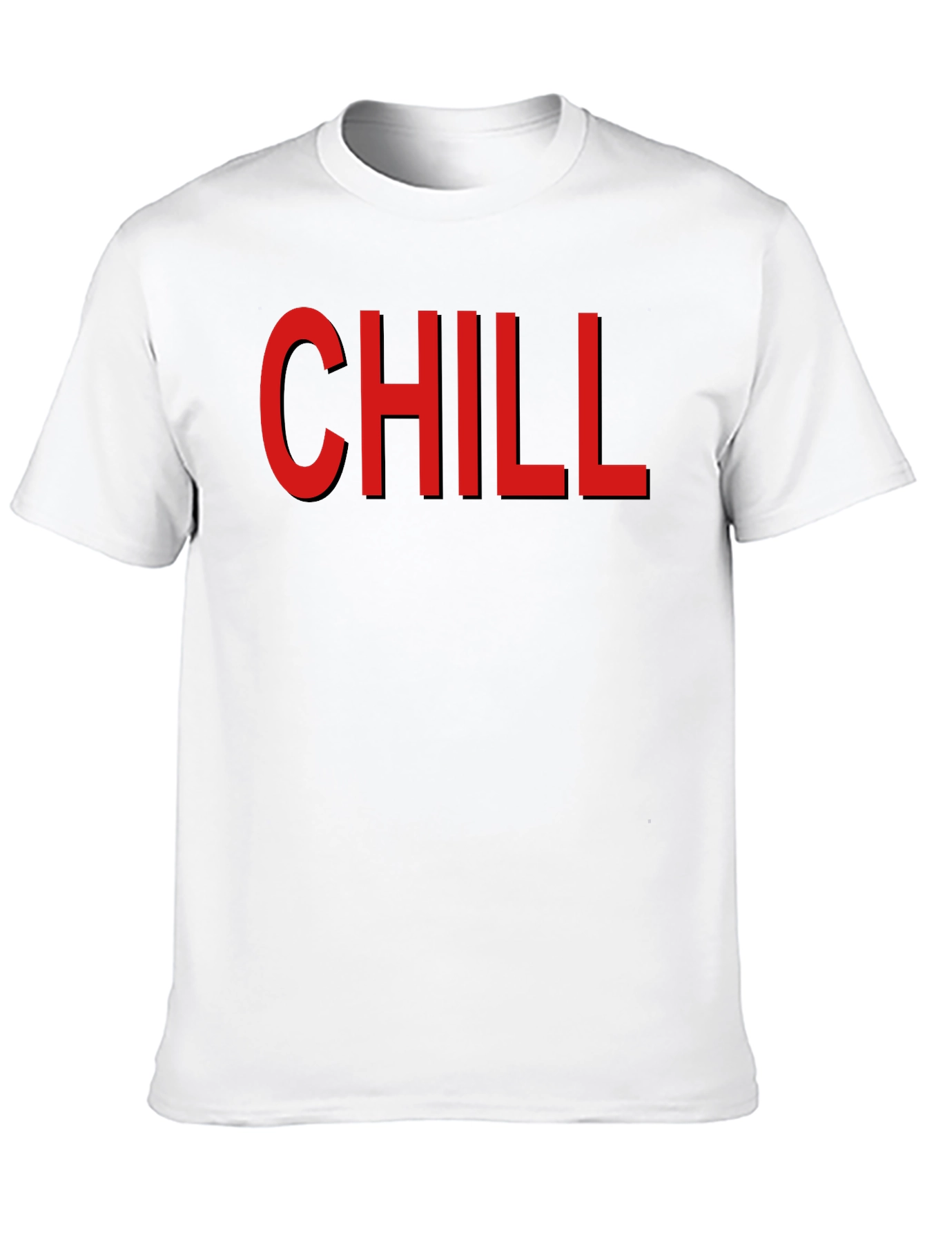 Chill Graphic T-Shirt - Mens Black Cotton Tee