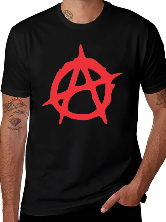 Anarchy Symbol Graphic Tee - Black