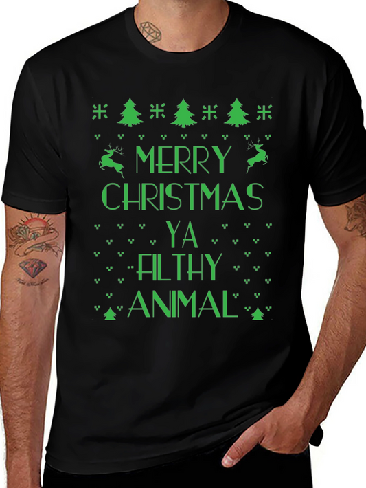Merry Christmas Ya Filthy Animal T-Shirt
