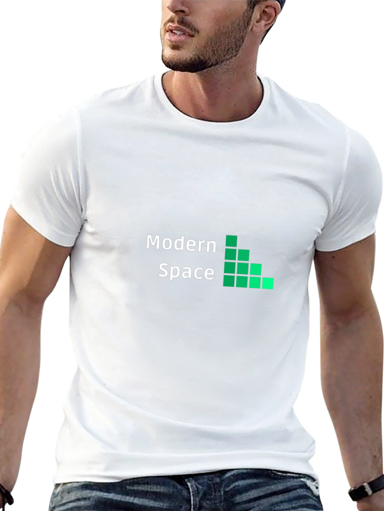 Modern Space Black T-Shirt