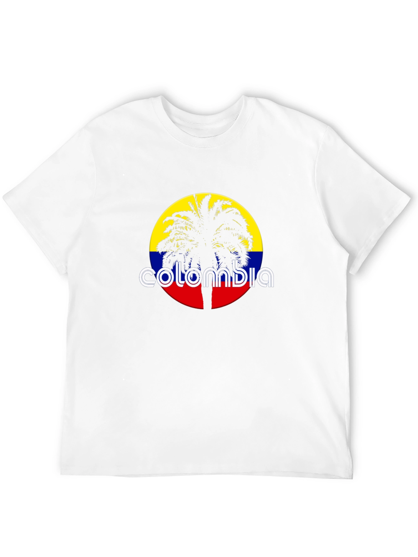 Colombia Palm Tree Black T-Shirt