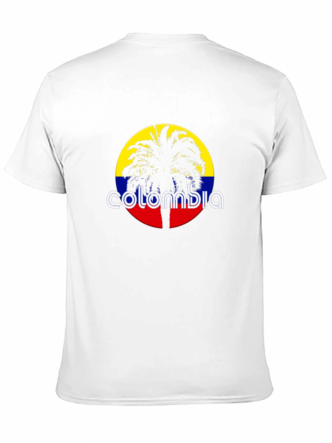 Colombia Palm Tree Black T-Shirt