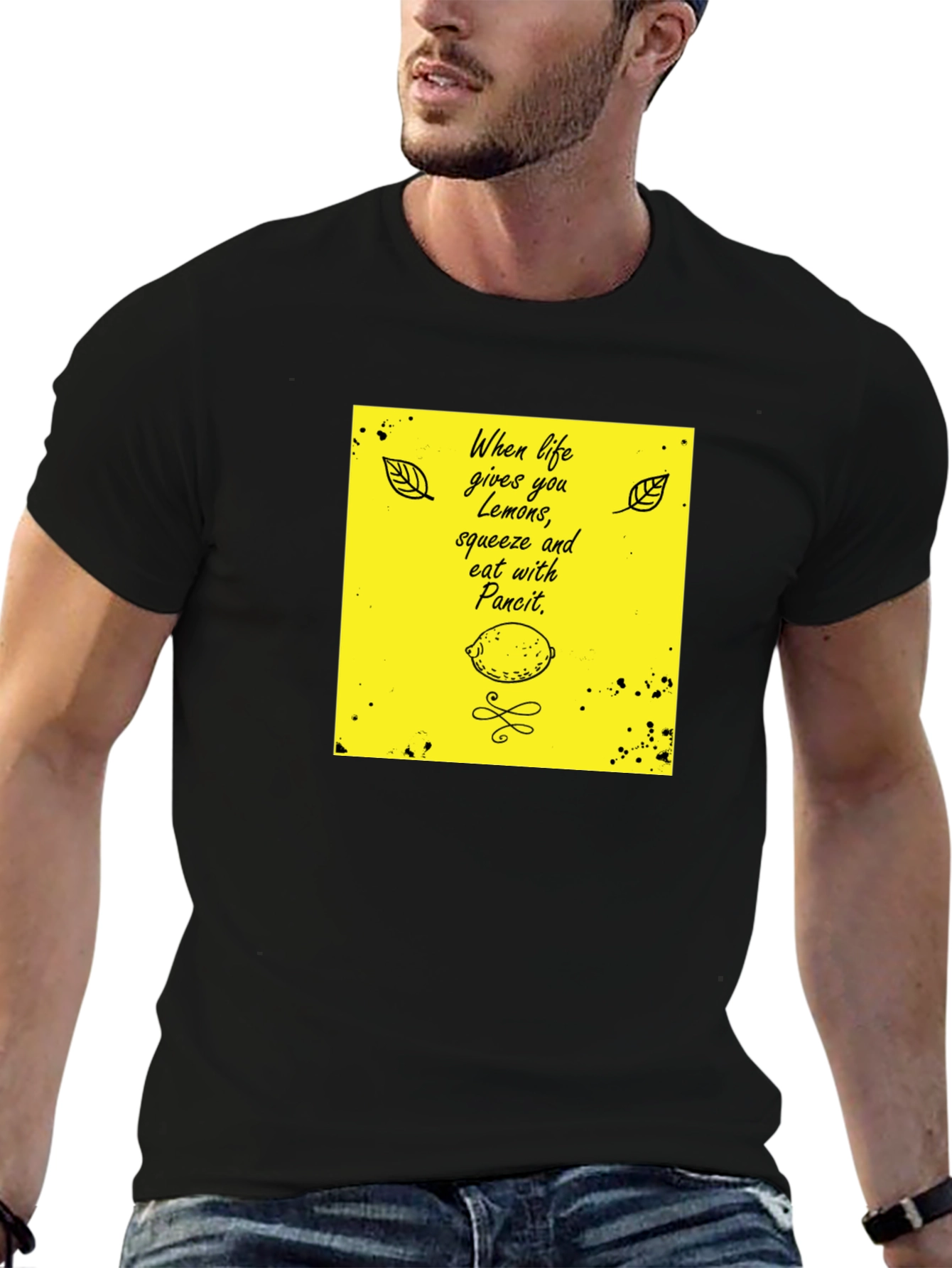 Lemon Pancit Graphic Tee - Quirky T-Shirt